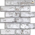 COMSTICKC 3D Faux Brick Peel and Stick Wall Covering, Small Size Thin PVC Self by COMSTICKCDECOR