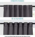 RYB HOME Blackout Curtains for Living Room, Back Tab & Rod Pocket Top - Image 2