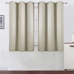 LEMOMO Light Beige Thermal Blackout Curtains/38 x 54 Inch/Set of 2 Panels Room by Lemomo