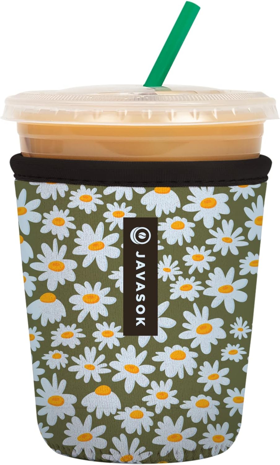 Sok It JavaSok Iced Coffee & Cold Soda Insulated Neoprene Cup Sleeve (Chamomile China, Small: 16-20oz)
