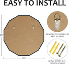 Bathroom Mirrors for Over Sink, Round Frameless Mirrors for Wall, 20x20 Inch - Image 5