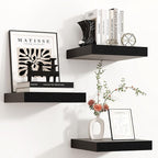 Square Floating Shelves for Wall 12"W x 12"D x 1.4"H, Small Engineered Wood by Venusmiles
