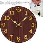 Wall Clock, Modern Wall Clocks Battery Operated, Silent Non Ticking Rustic - Image 5