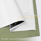 Yakamok 100% Blackout Curtain Panels 84 inches Cold and Light Blocking Drapes - Image 4