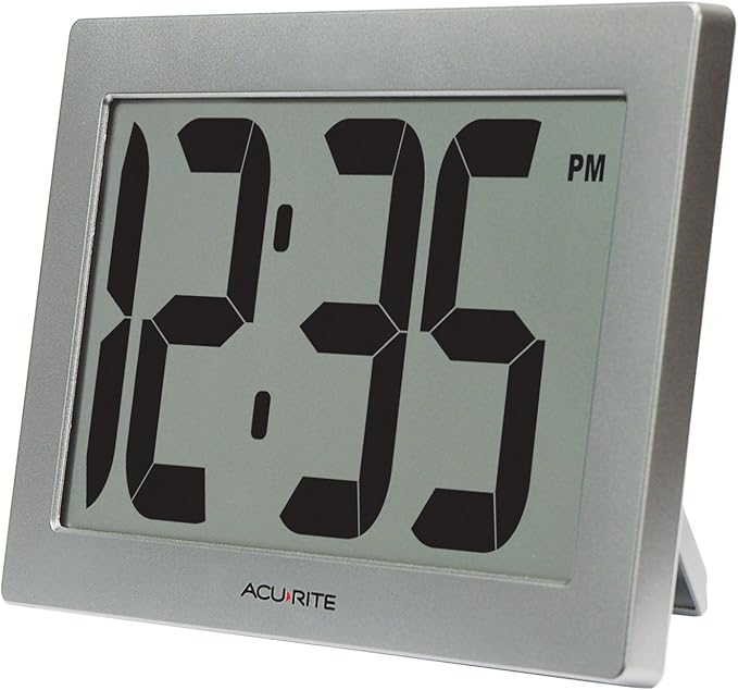 AcuRite 75102RM 9.5" Large Digital Clock by AcuRite