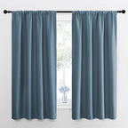 NICETOWN Kitchen Curtains, Short Blackout Curtains & Drapes, Smoky Blue by NICETOWN