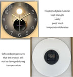 Large Wall Clocks Battery Operated 16 Inch Round Glass Analog Wall Clock Silent - Image 6