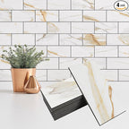 StyloVue 4 Pieces Peel and Stick Backsplash by StyloVue