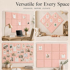 Large Cork Boards for Walls – 36" x 24" Self Adhesive Felt Wall Tiles - Image 6