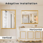 Amorho 24x32 Inch Bathroom Mirror, Wall-Mounted Mirrors Perfect - Image 4