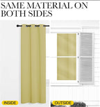NICETOWN Paler Yellow Room Darkening Curtains - Image 5