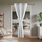 Joydeco Blackout Door Curtain for Doorway Privacy 80 Inches Long, Grommet - Image 2