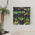 Vertical Wall Planter with 18 Pots, Hanging Garden Plant Flowerpot Holder - Image 3