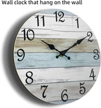 CHYLIN Wall Clock 14 Inch Bathroom Clock, Rustic Wall Clocks Battery Operated - Image 2
