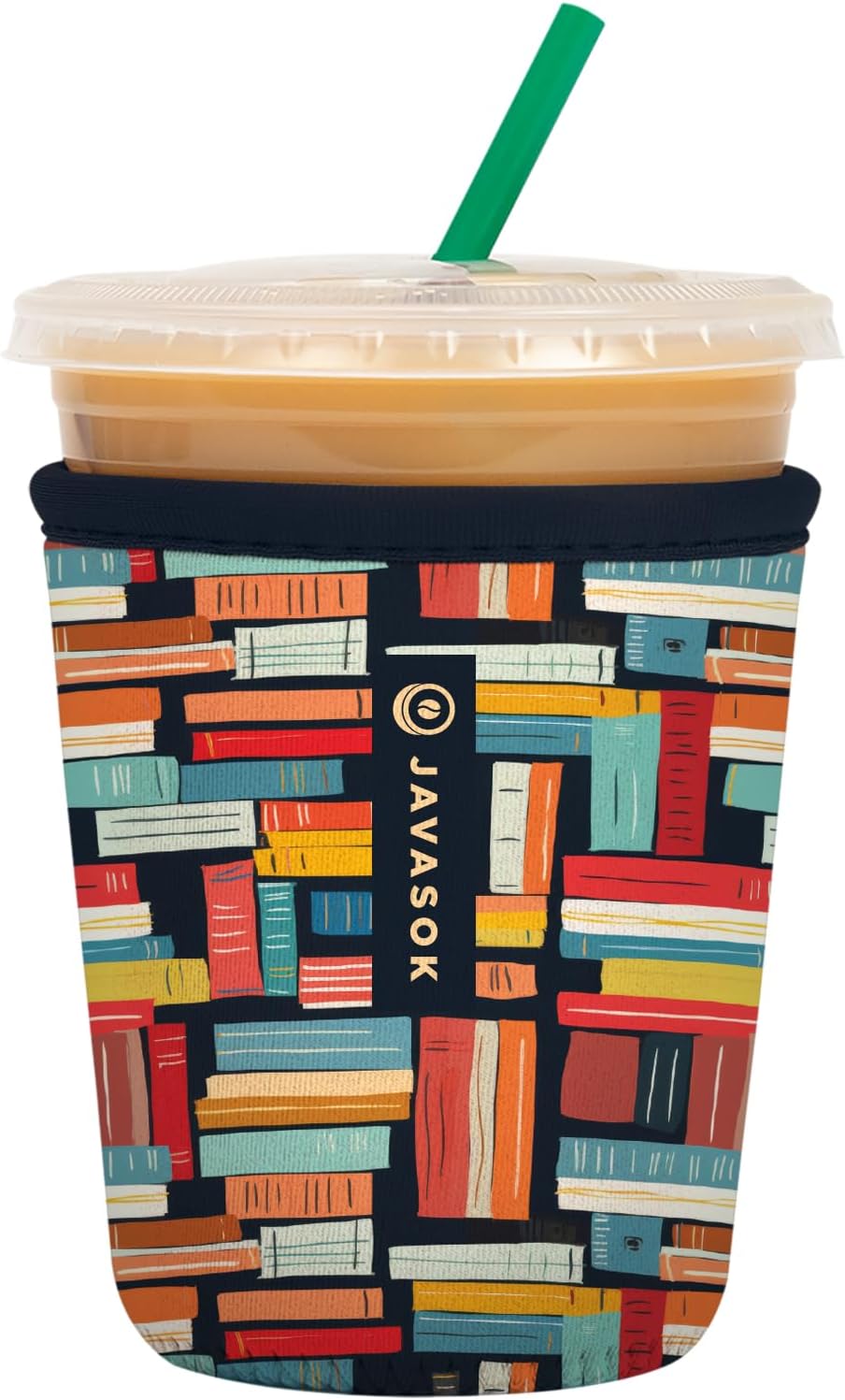 Sok It JavaSok Iced Coffee & Cold Soda Insulated Neoprene Cup Sleeve (Well Read, Small: 16-20oz)