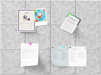 Large Cork Boards for Walls – 48" x 36" Self Adhesive Felt Wall Tiles - Image 8