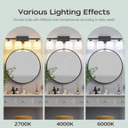 PARTPHONER Bathroom Light Fixtures, Bathroom Lighting Fixtures Over Mirror - Image 6