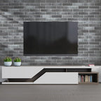 100 Whitewash Grey Faux Brick Wall Tiles, 3D Thin Brick Veneers - Image 2