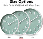 HZDHCLH Wall Clocks Battery Operated, Wall Clock Green, 10 inch Wall Clock - Image 5