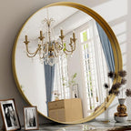 24 Inch Round Bathroom Mirror by EASLY