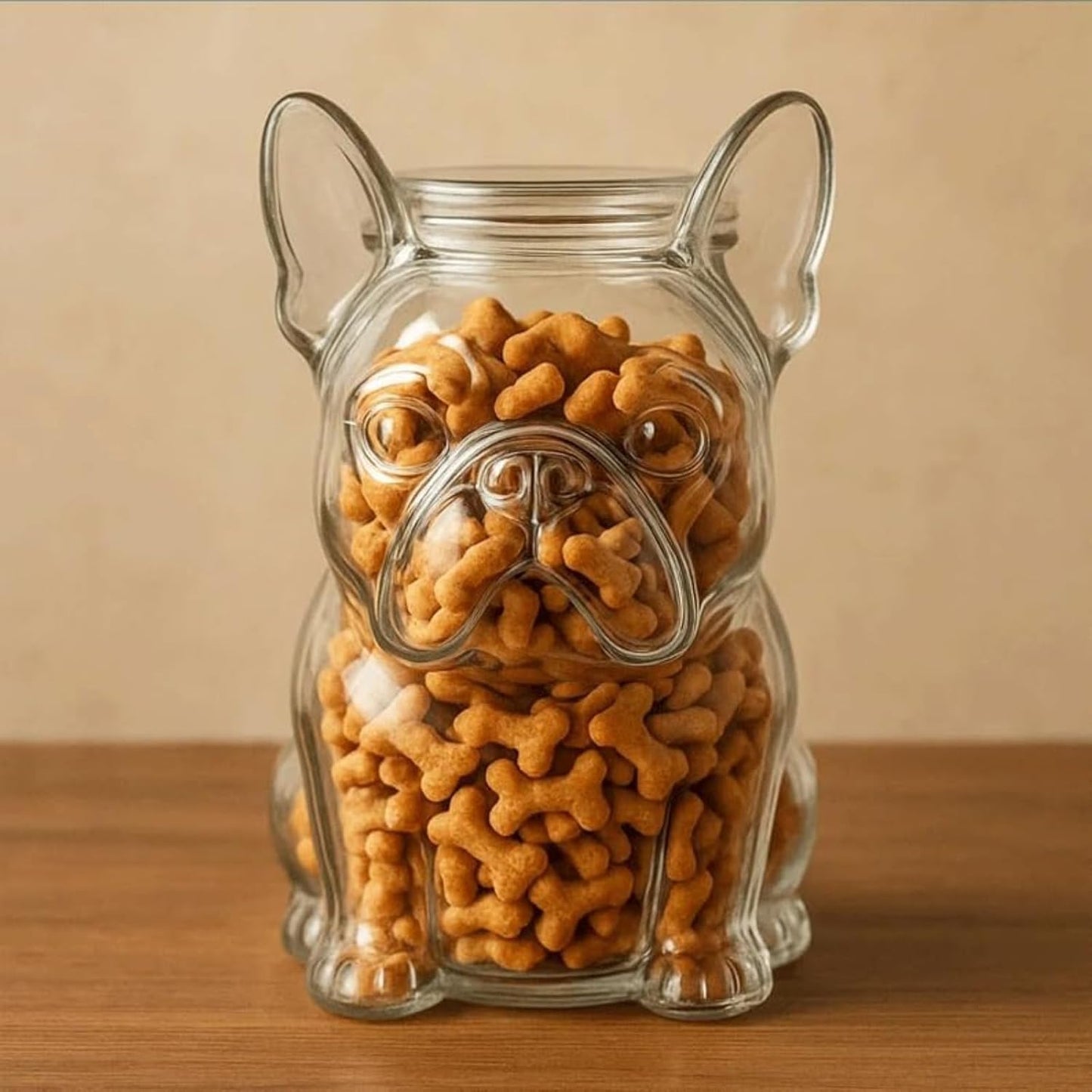 French Bulldog Snack Jar – 2025 New Cute Airtight Storage Container, Multi-purpose Jar for Dog Snacks, Cookies, Candy, Coffee Pods, Kitchen Organization, Pet Lovers Gift(French bulldog A)