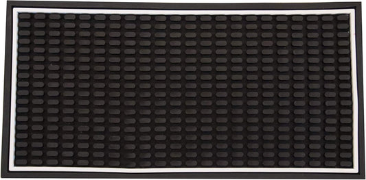 Highball & Chaser Bar Mat 12in x 6in. 1cm Thick Durable and Stylish Bar Mat for Spills, Service Mat for Coffee, Bars, Restaurants CounterTop Dish Drying Mat, Glass Drying Mat (1 pack)