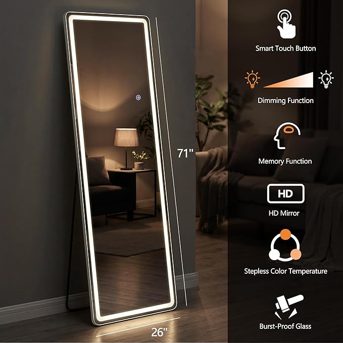 71"x26" LED Full Length Mirror - Image 6