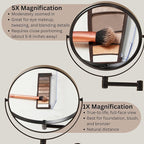 JERDON Wall-Mounted Magnifying Mirror - Image 4