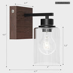 Battery Operated Wall Sconce Set of 2, Easy Install Dimmable Wireless Wall Lamps - Image 4