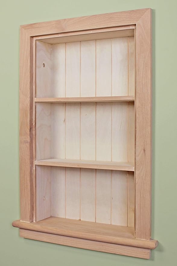 14x24 Aiden Recessed Wall Niche Medicine Cabinet Replacement, in The Wall by FoxHollowFurnishings