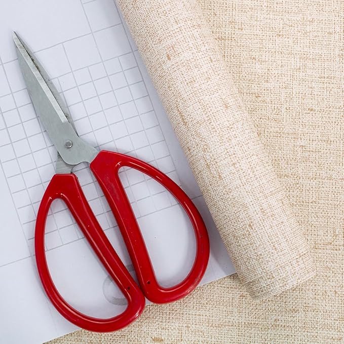 Beige Grasscloth Peel and Stick Wallpaper Textured Contact Paper 15.7inch x - Image 8