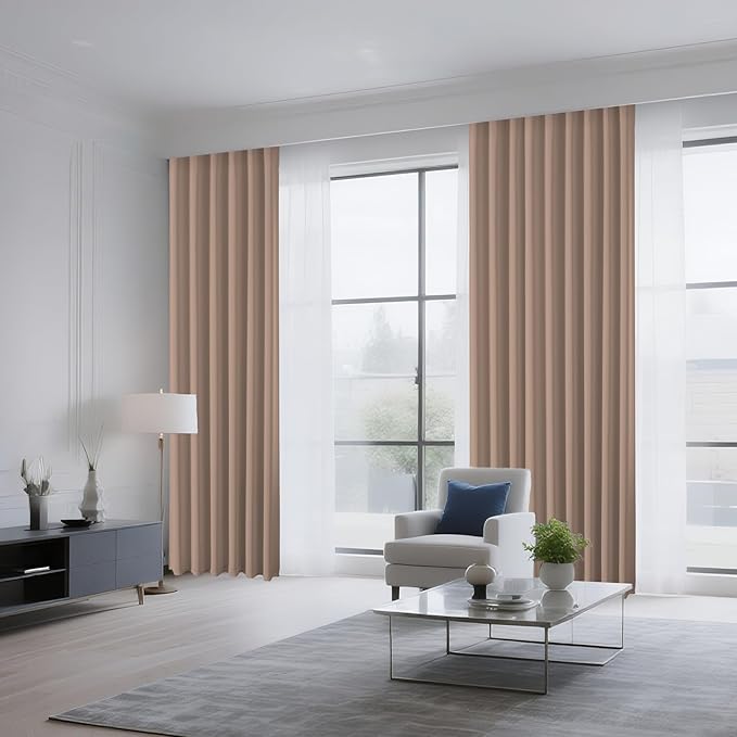 CUCRAF Khaki Blackout Curtains Customize, Rod Pocket Room Darkening Curtain - Image 8