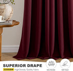 MIULEE Blackout Curtains for Bedroom Living Room 2 Panels, Thermal Insulated - Image 6