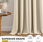 MIULEE Blackout Curtains for Bedroom Living Room 2 Panels, Thermal Insulated - Image 6