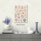 Pink Seashell Posters Coastal Cowgirl Canvas Wall Art Beach House Starfish - Image 4