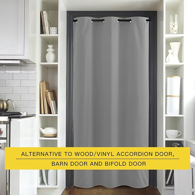 NICETOWN Sliding Door Curtains 96 inch Length, Single Curtain, Insulating - Image 4