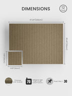 Bumusty Large Cork Board Alternative-48 x 36" Felt Bulletin Board Tiles - Image 2