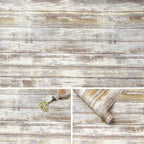 Arthome 17x393'' Gray Rustic Wood Contact Paper Peel and Stick Self-Adhesive by ArthomeWALLDECOR