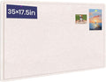 Bulletin Board - 35 x 17.5 inches Decorative Felt Pin Board - Cork Board by Hrrtyueg