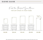 MCS Simplicity 21.5x25.5 Large Wall Mirror, Vertical & Horizontal Wall Hanging - Image 7
