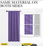 NICETOWN Blackout Curtains for Living Curtains, Lilac Purple, 2 Panels - Image 5