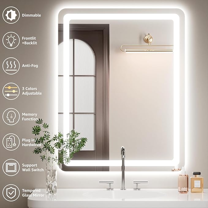 40" x 36" Led Bathroom Mirror - Image 3