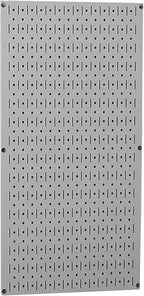 Wall Control Pegboard 32in x 16in Gray Metal Pegboard Tool Board Panel by Wall+Control