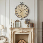 30 Inch Wall Clock for Living Room, Extra Large Farmhouse Wall Clock, Wrought - Image 4
