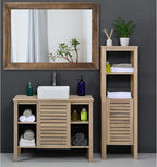 AAZZKANG Rustic Wood Mirror Rectangle Decorative Wall Mirrors - Image 7