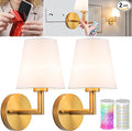 Vimhou Peel and Stick Wall Sconces, Stick On Wall Sconce Set of 2, Battery by Vimhou