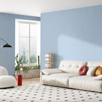 Light Blue Faux Grasscloth Wallpaper Peel and Stick Linen Textured 24"x394" - Image 5