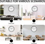 HZDHCLH Wall Clock Black, Silent Wall Clocks Battery Operated 10 Inch Modern - Image 5