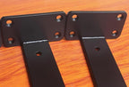 10 Pack - 12 inch Black Hidden L Shelf Bracket Iron Floating Shelf Brackets - Image 3