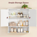 TEENFON Bathroom Wall Cabinet, Bathroom Cabinet - Image 4